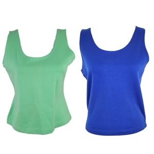 NWT 2 qty. Womens Basic Casual Scoop Tank Top XL